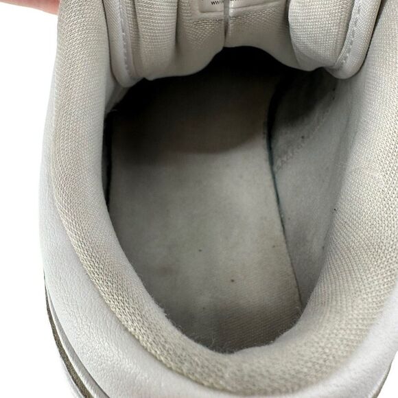 Nike Air Jordan 1 Low Triple White Sneakers Women Size 9 Lace Up Trainer Classic - Picture 14 of 15